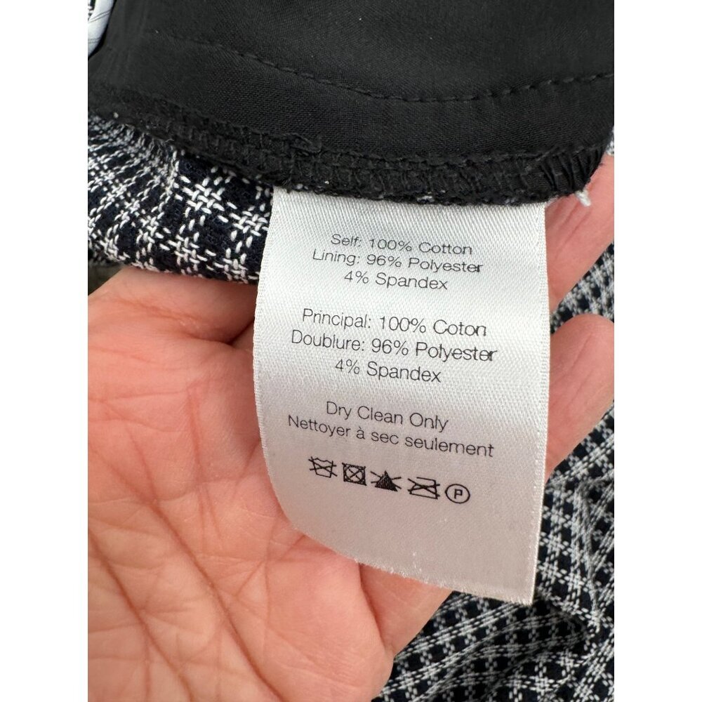 Veronica Beard Houndstooth Pattern Cropped Straig… - image 8